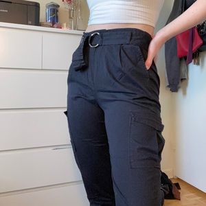 Black cargo style pant